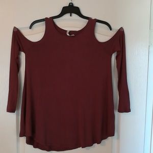 shoulder cut out tunic